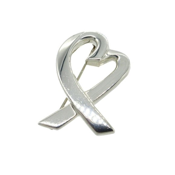 Tiffany Loving Heart Paloma Picasso Brooch Silver 925 0606TIFFANY&Co.